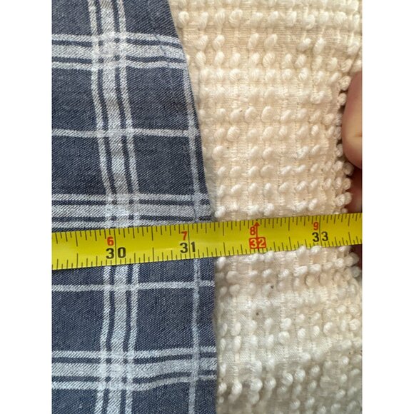 Andree by Unit Womens Cardigan Sz S Blue Plaid Outdoorsy Modern Lightwt Open - Picture 10 of 12